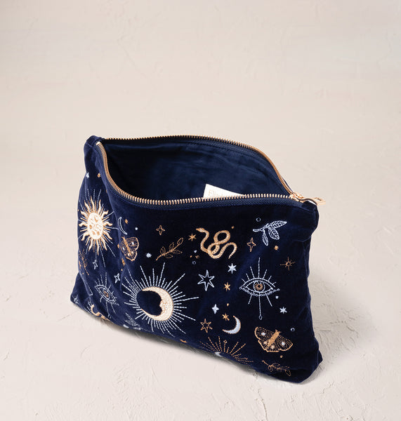 Elizabeth Scarlett Boho Mysticism Everyday Pouch - Navy