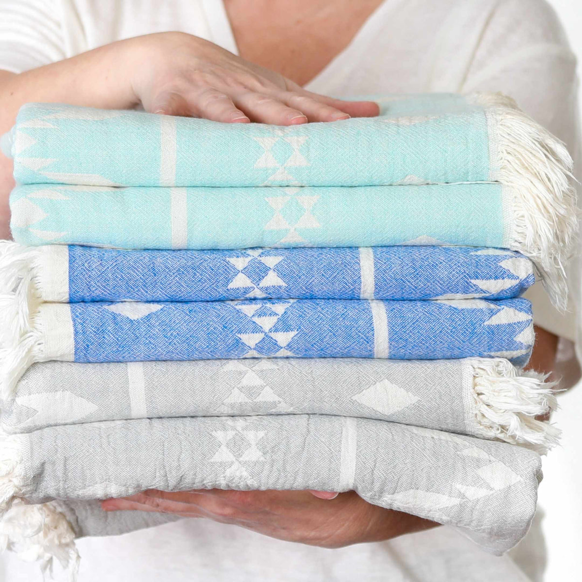 Blue Belize Hammam Towel - Travel & Beach Towel – Sand and Salt