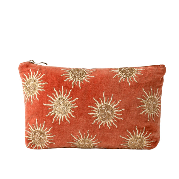 Elizabeth Scarlett Sun Goddess Velvet Everyday Pouch