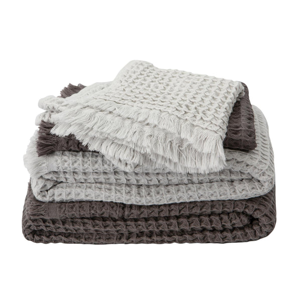 Luxe Waffle Hand Towel - Dove Grey