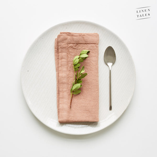 Linen Tales Napkins - Cafe Creme - Set of 2