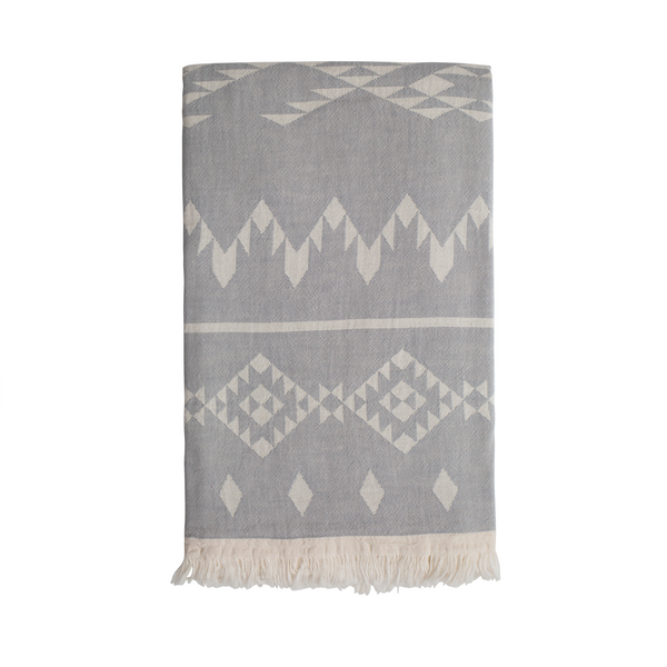 Sand and salt Belize Hammam Towel - Washed Grey