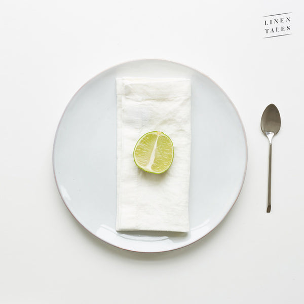 Linen Tales Napkins - Chalk White - Set of 2