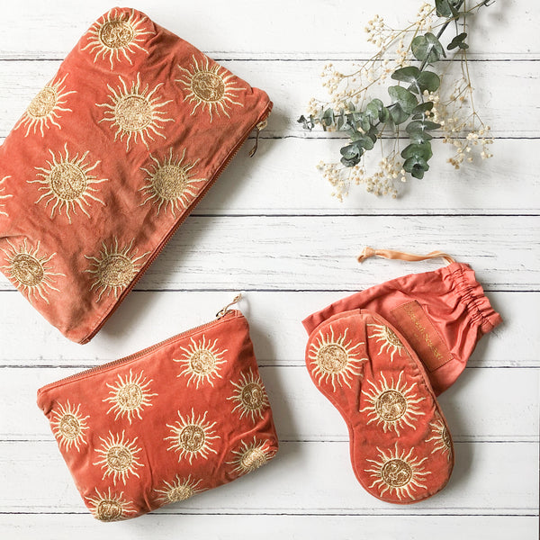 Elizabeth Scarlett Sun Goddess Rust Everyday Pouch