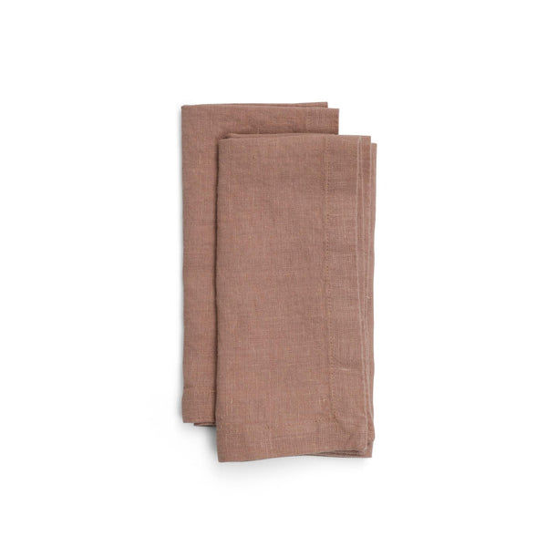 Linen Tales Napkins - Cafe Creme - Set of 2
