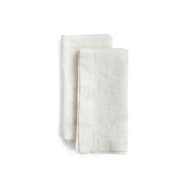 Linen Tales Napkins - Chalk White - Set of 2