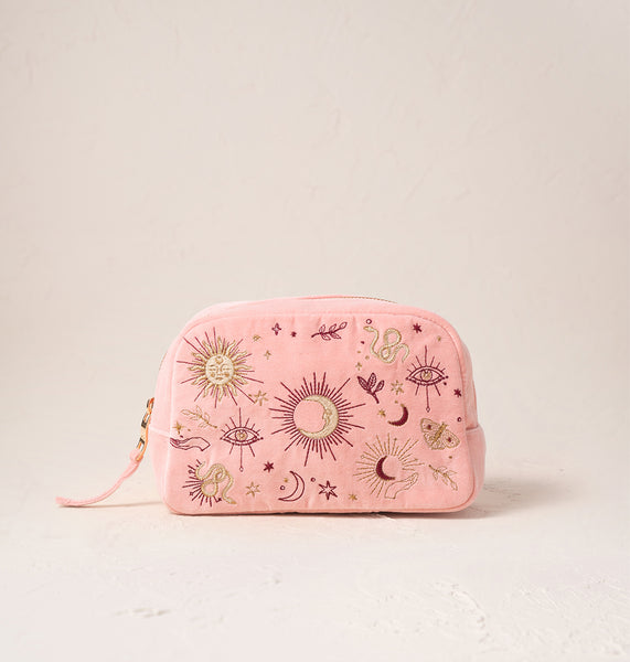 Elizabeth Scarlett Boho Mysticism Makeup Bag - Pink