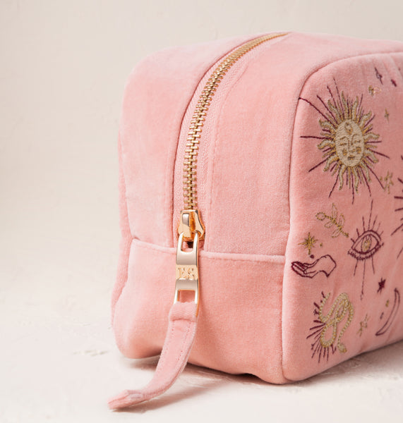 Elizabeth Scarlett Boho Mysticism Makeup Bag - Pink