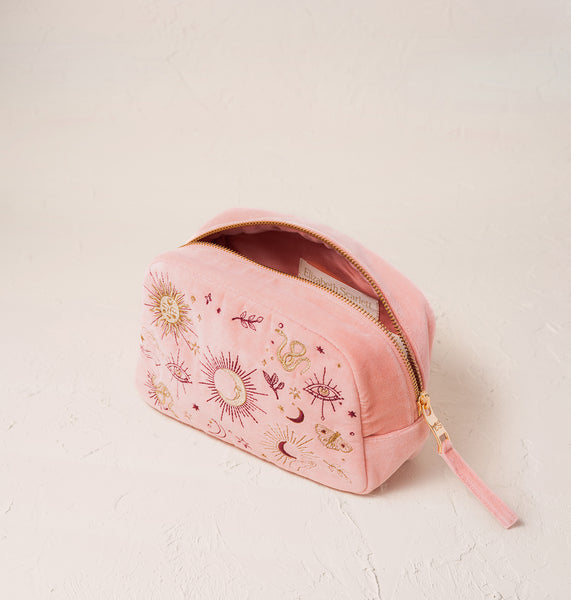 Elizabeth Scarlett Boho Mysticism Makeup Bag - Pink