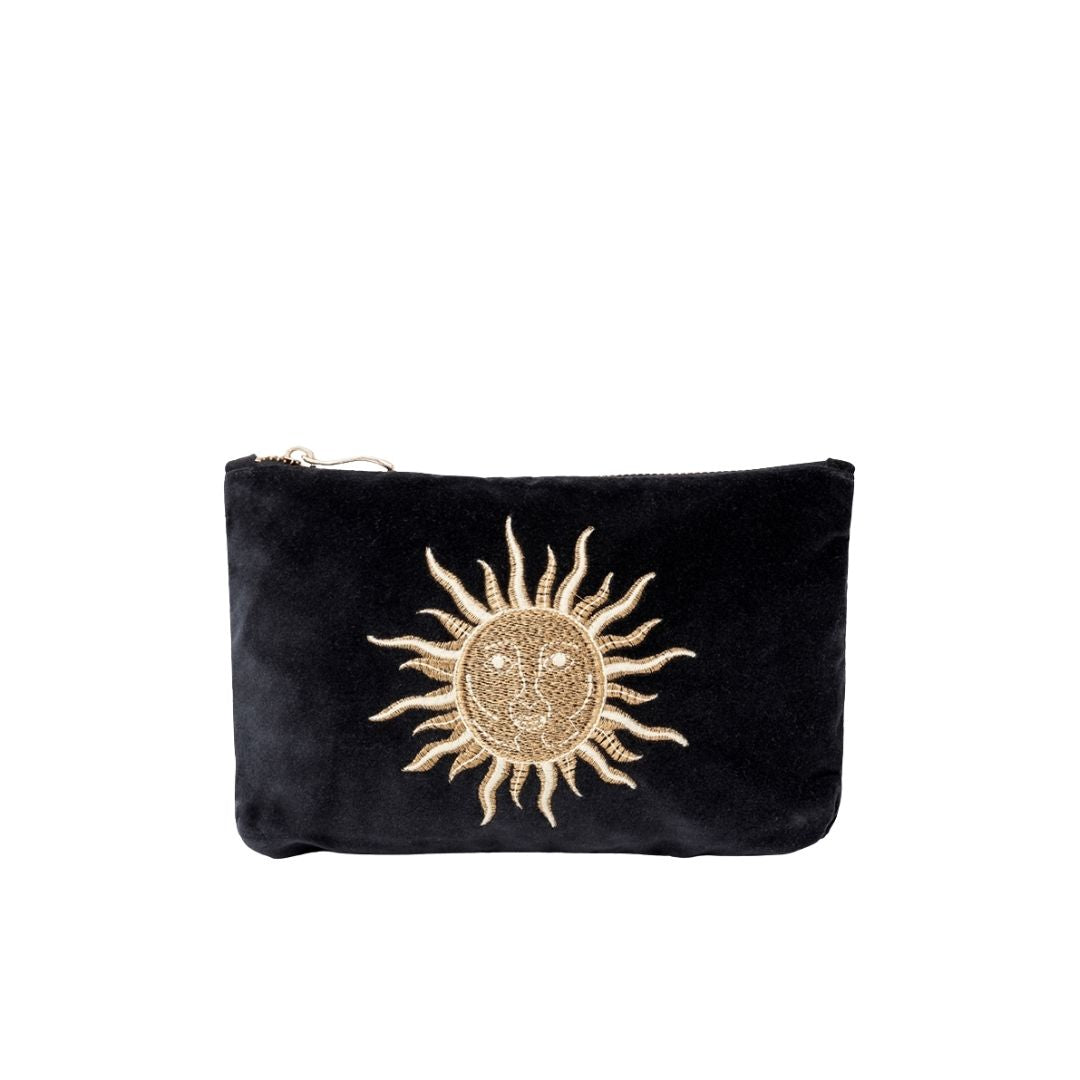 Elizabeth Scarlett Sun Goddess Mini Pouch - Charcoal