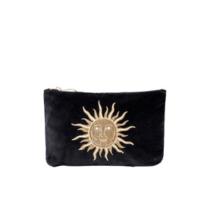 Elizabeth Scarlett Sun Goddess Mini Pouch - Charcoal