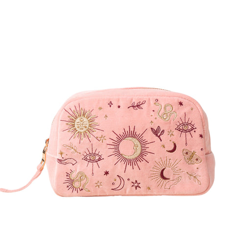 Elizabeth Scarlett Boho Mysticism Makeup Bag - Pink