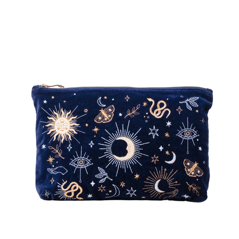 Elizabeth Scarlett Boho Mysticism Everyday Pouch - Navy