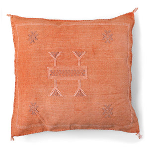 Cactus Silk Cushion Cover from Sand and Salt in colour Cinnamon. 50x50cm approx.