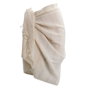 Cotton Stripe Sarong - Sand