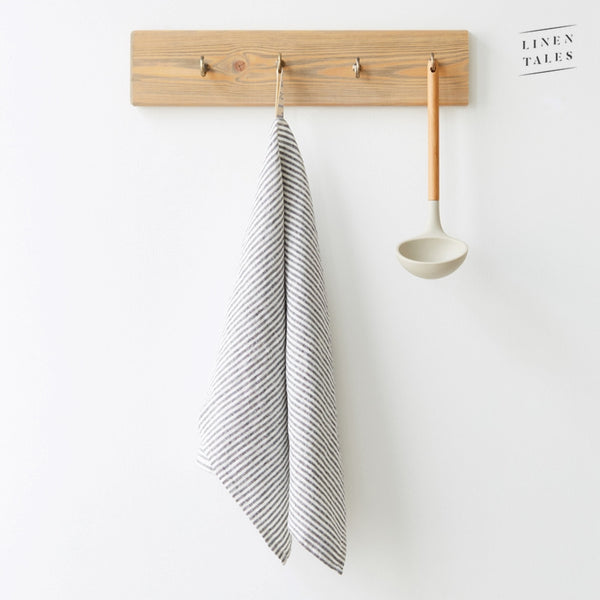 Linen Tales Kitchen Towel - Thin Black Stripe