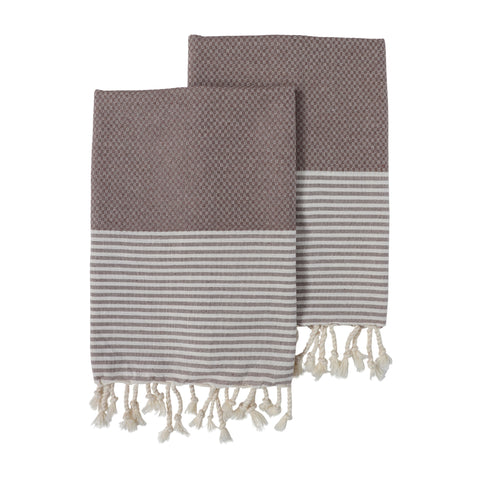 Casa Hand Towels - Warm Sand - Set of 2