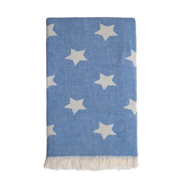 Star Hammam Towel - Washed Blue