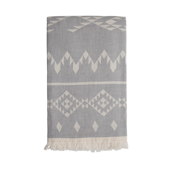 Sand and salt Belize Hammam Towel - Washed Grey
