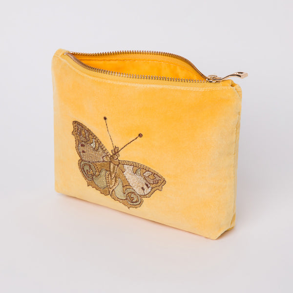 Elizabeth Scarlett Butterfly Mini Pouch - Yellow